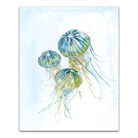 Jellies At Play 16" x 20" Canvas Wall Art
