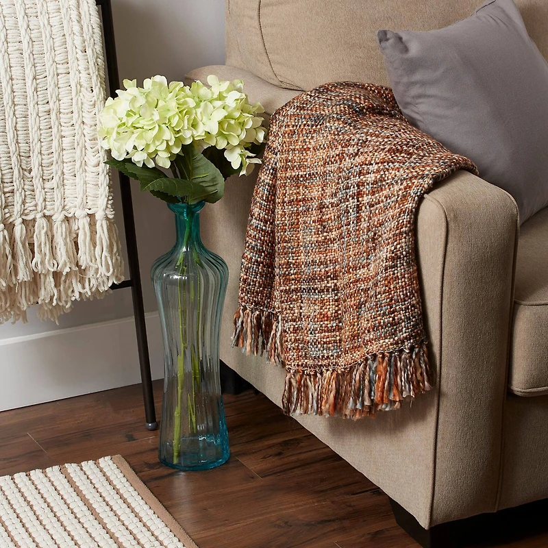 DII® Bronze Variegated Acrylic Woven Throw