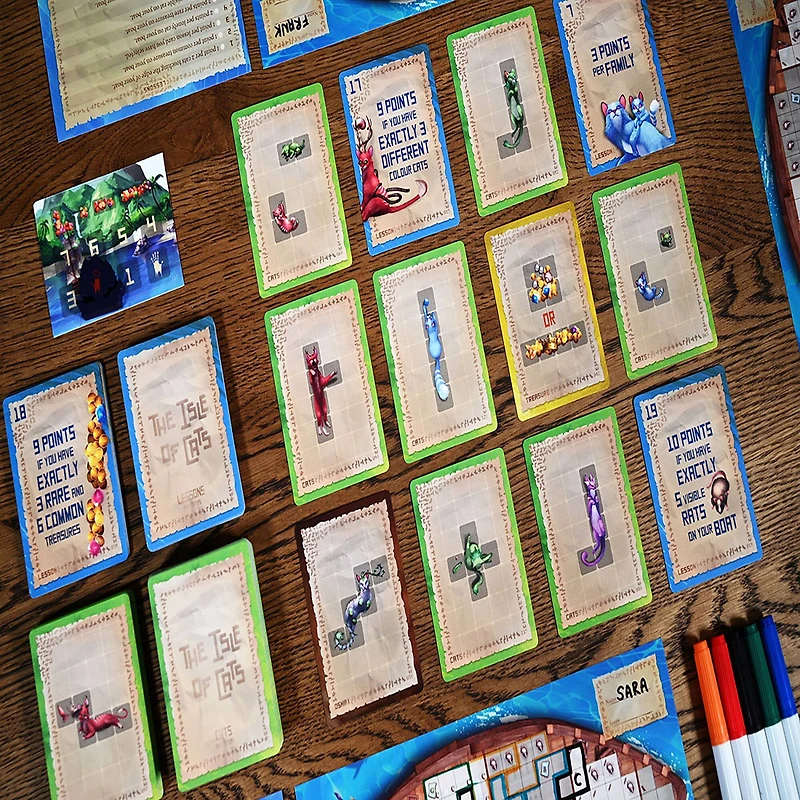 The Isle of Cats: Explore and Draw Board Game