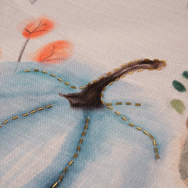 Glitzhome® Faux Burlap Pumpkin Pillow Cover