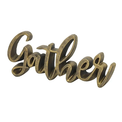 11" Vintage Gold Gather Tabletop Décor by Ashland®