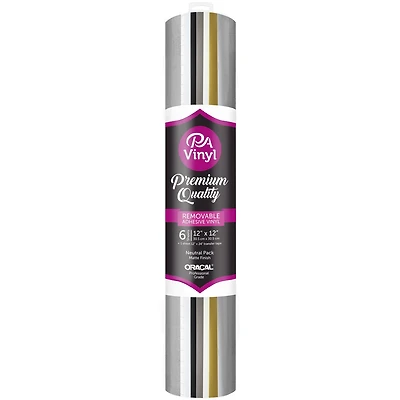 PA Vinyl Neutral Removable Adhesive Vinyl Pack