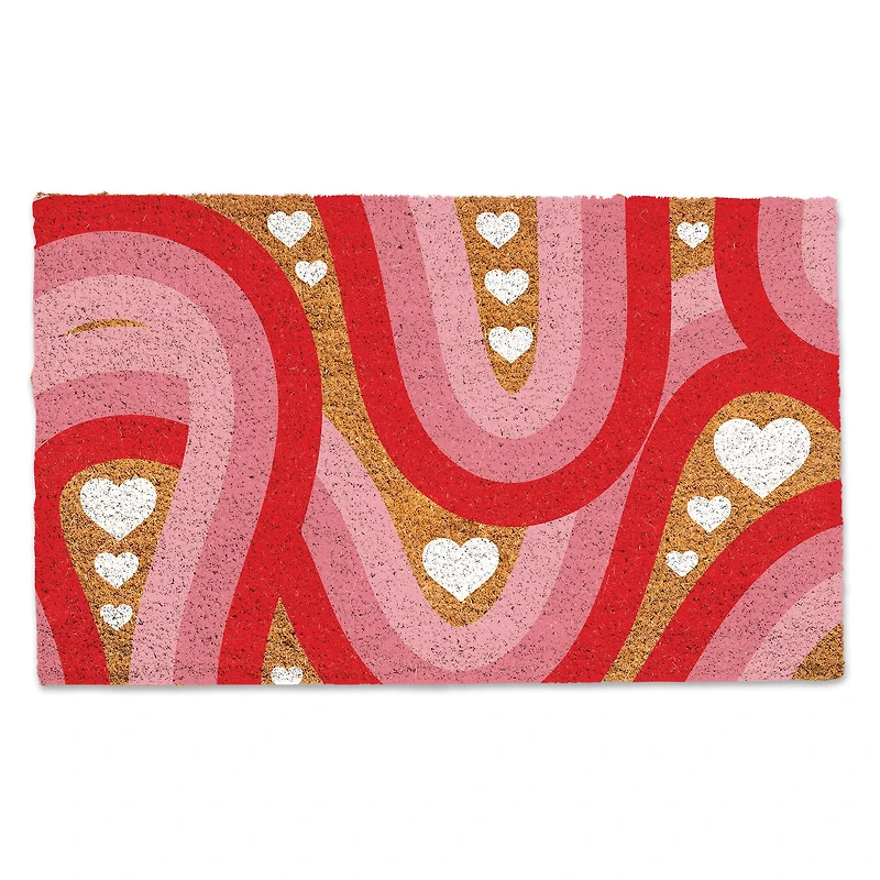 Swirly Heart Pattern Doormat