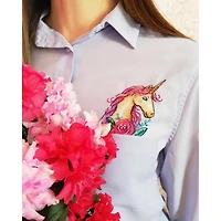 MP Studia Unicorn Cross Stitch On Clothes Kit