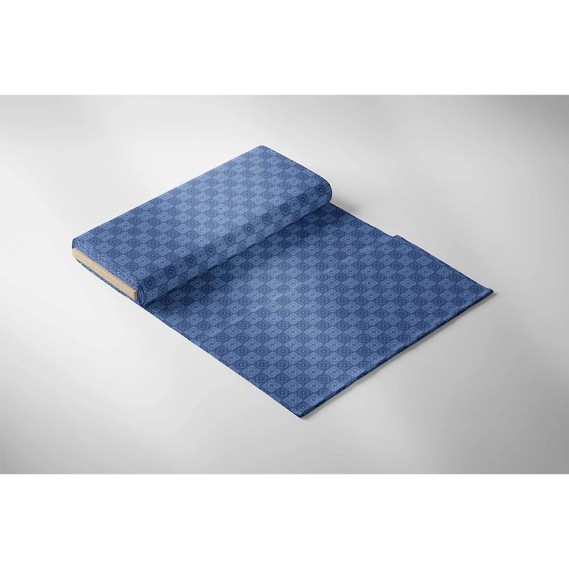 Emma & Mila® Tiles Blue Cotton Fabric By The Yard, 8yd. Bolt