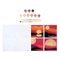 Sunsets Paint-by-Number Gallery Mini Kit by Artist's Loft®