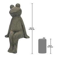 Design Toscano 16.5" Take a Toad Off Sitting Frog Statue