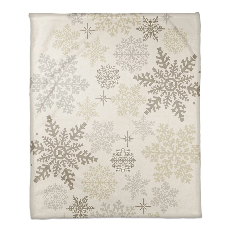 Snowflake Pattern 50x60 Coral Fleece Blanket