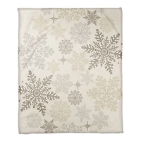 Snowflake Pattern 50x60 Coral Fleece Blanket