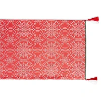 DII® 108'' Joyful Snowflakes Jacquard Reversible Table Runner