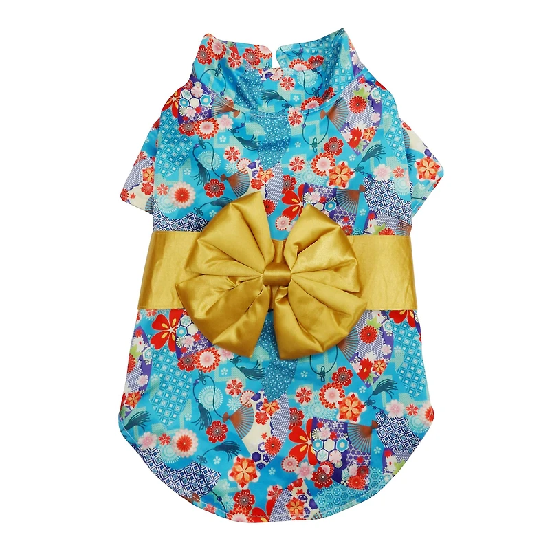 Best Furry Friends Gold Kimono Pet Costume