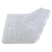 Bath Bliss Clear Recycled PVC Non-Slip Textured Bath Mat