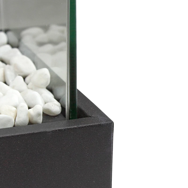 11.5" Bio Ethanol Ventless Portable Tabletop Fireplace with Flame Guard