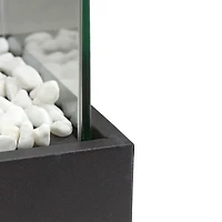 11.5" Bio Ethanol Ventless Portable Tabletop Fireplace with Flame Guard