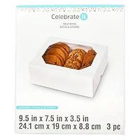 9.5" White Window Treat Boxes by Celebrate It®, 3ct.