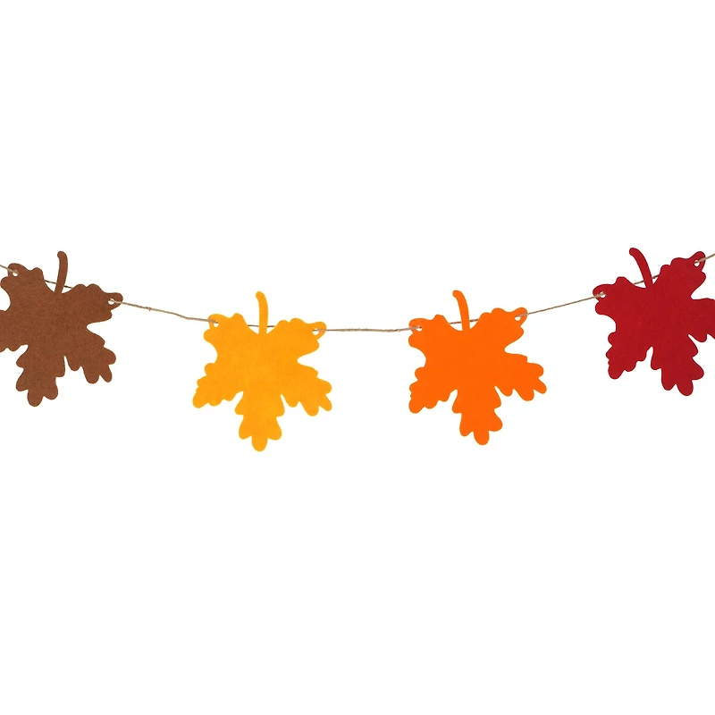 5ft. Felt Leaves Garland by Celebrate It™