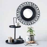 Hello Honey® Black & White Striped Marble Board with Leather Tie