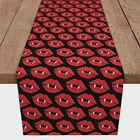 90" Vampire Lips Poly Twill Table Runner