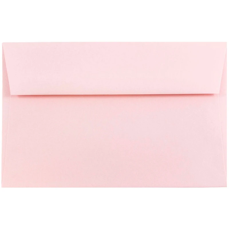 JAM Paper A2 Baby Pink Pastel Invitation Envelopes