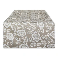 Stone  Floral Print Outdoor Table Runner, 14" x 72"