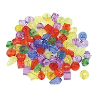 Rainbow Mixed Shape Faceted Beads by Creatology™