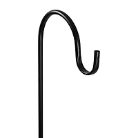 84" Black Metal Shepherd's Hook Garden Stake