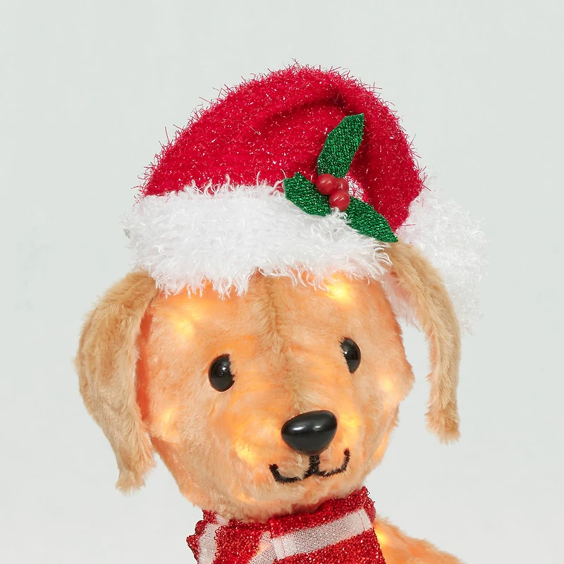 19" Plush Baby Labrador Sculpture