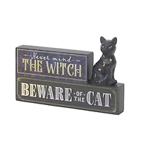 8" Beware of the Cat Tabletop Sign by Ashland®