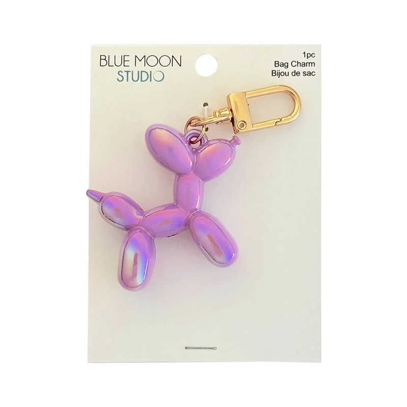 Blue Moon Studio™ Lilac AB Balloon Dog Bag Charm