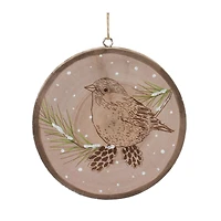 12ct. 4" Wood Bird Tree Disc Ornament Set