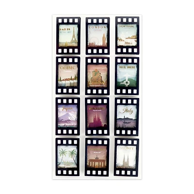 World Cities Film Strip Dimensional Stickers by Recollections™