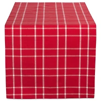 DII® 72" Holly Berry Plaid Table Runner