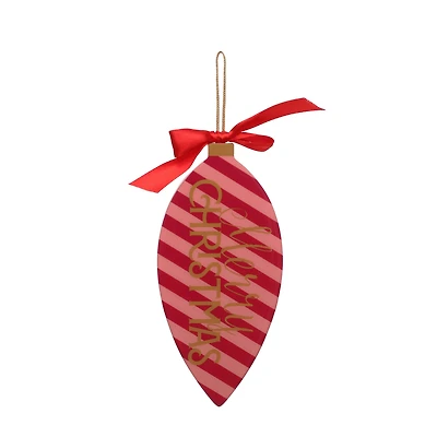 6.25" Pink & Red Bulb Ornament Wall Décor by Ashland®