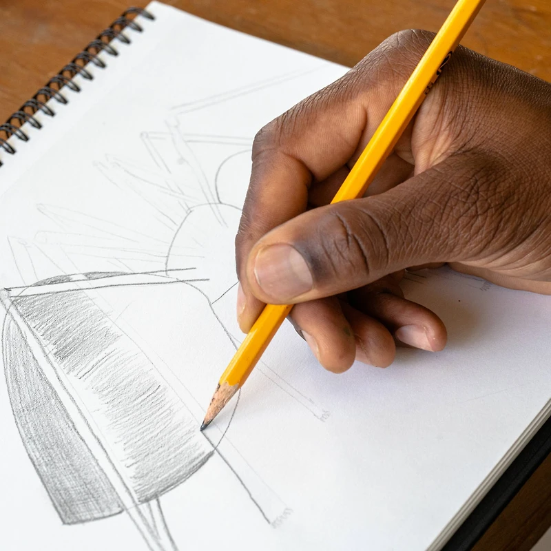 Black Hard Cover Drawing Pad by Artist's Loft™, 5.5" x 8.5" 