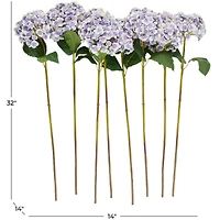 32" Purple Hydrangea Artificial Flower Stem, 8ct.