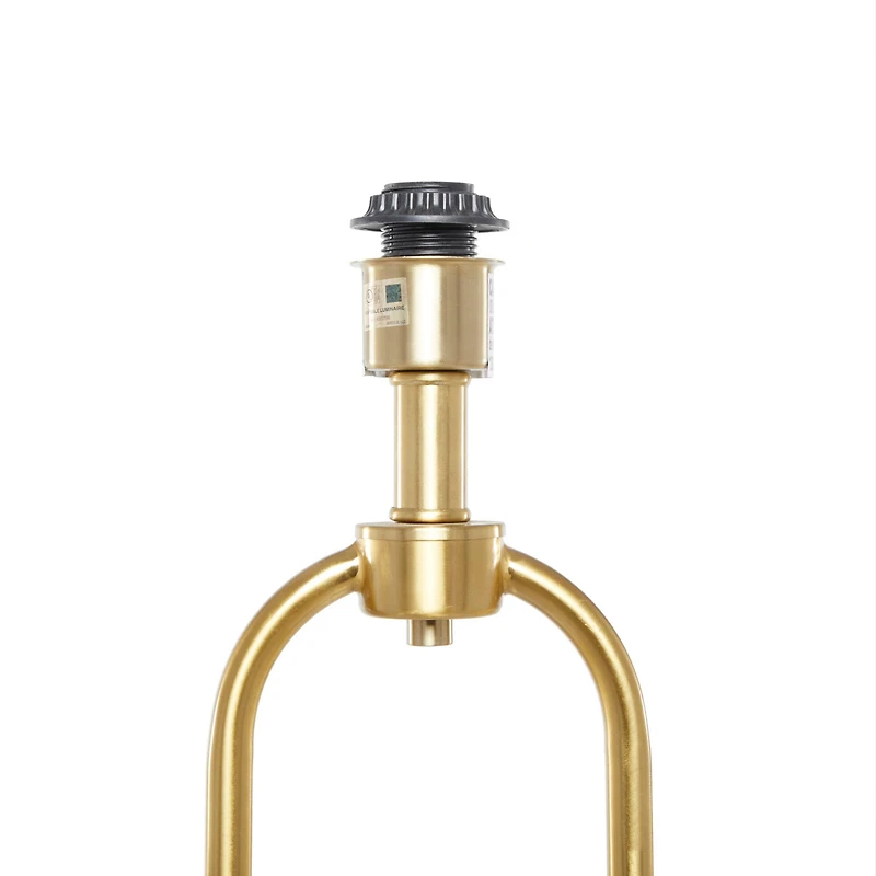 CosmoLiving by Cosmopolitan Gold Iron Modern Floor Lamp, 64" x 19" x 19"