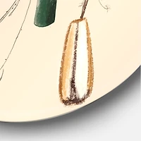 Designart - Bouquets Of Wildflowers In Gold Vases III