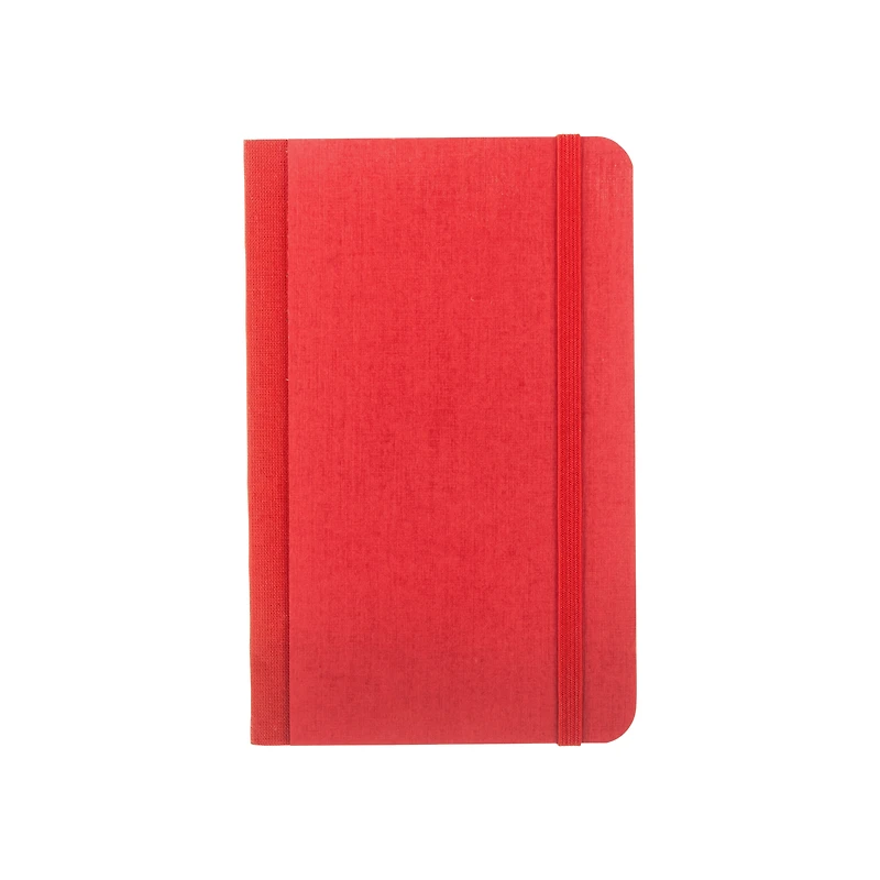 Fabriano® EcoQua Plus Lined Red Fabric-Bound Notebook