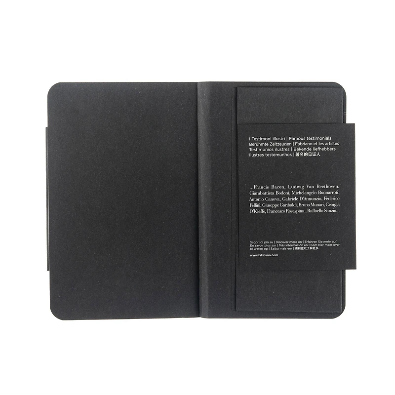 Fabriano® EcoQua Plus Lined Fabric-Bound Notebook