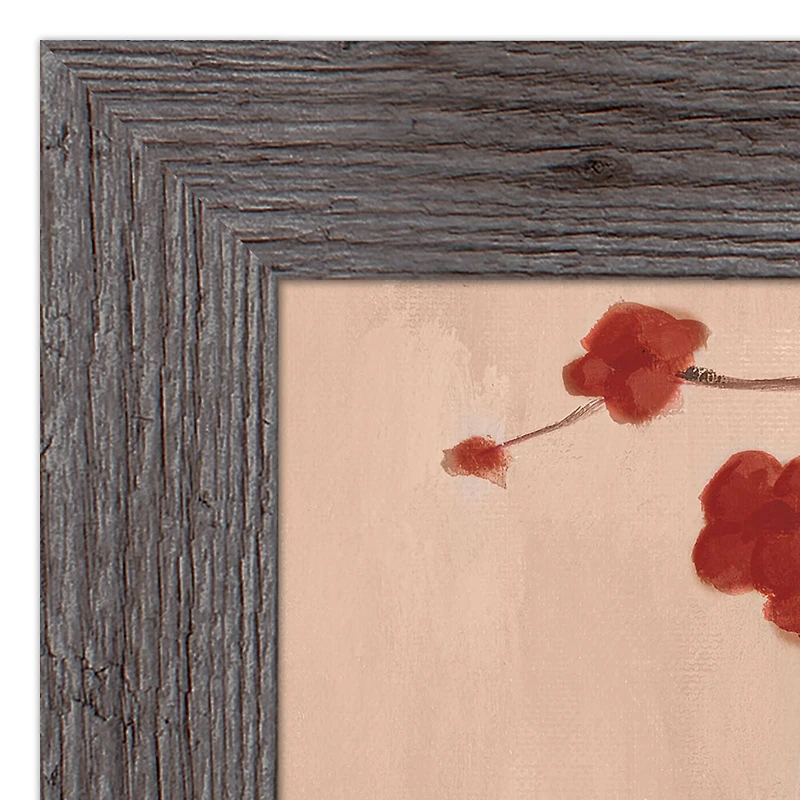 Framed Western Red Floral Woman Print