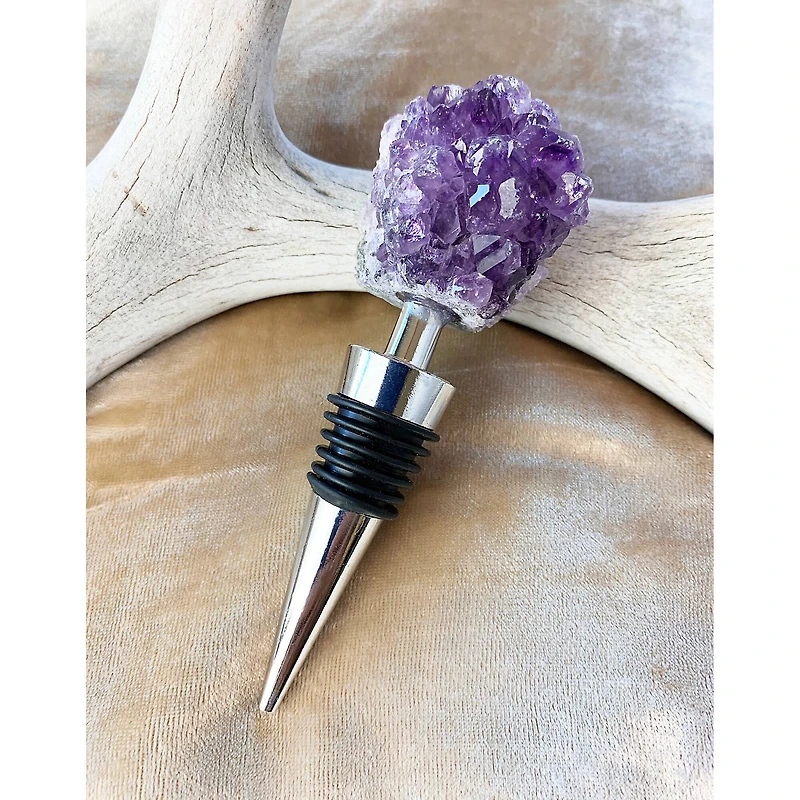 Wine Stopper with Amethyst