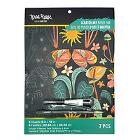 Brea Reese™ 9" x 12" Boho Palms Scratch Art Paper Pad