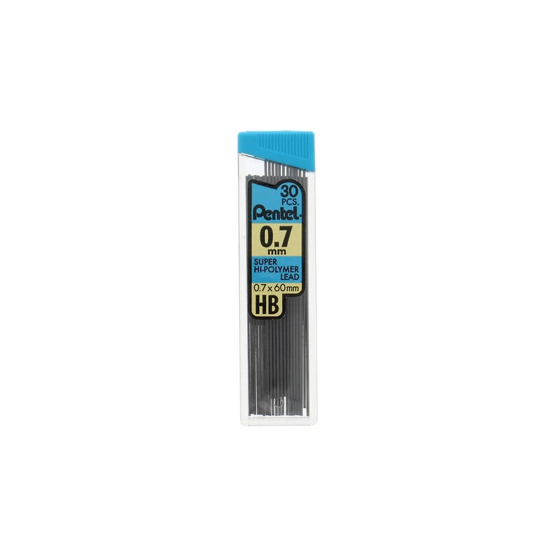 Pentel® Super Hi-Polymer HB Lead Refills, 0.7mm