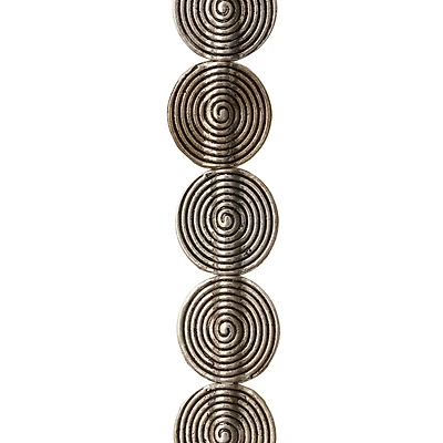 Silver Plated Metal Flat Lentil Beads, 15mm by Bead Landing™