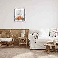 Stupell Industries Autumn Seasonal Phrase Framed Floater Canvas Wall Art