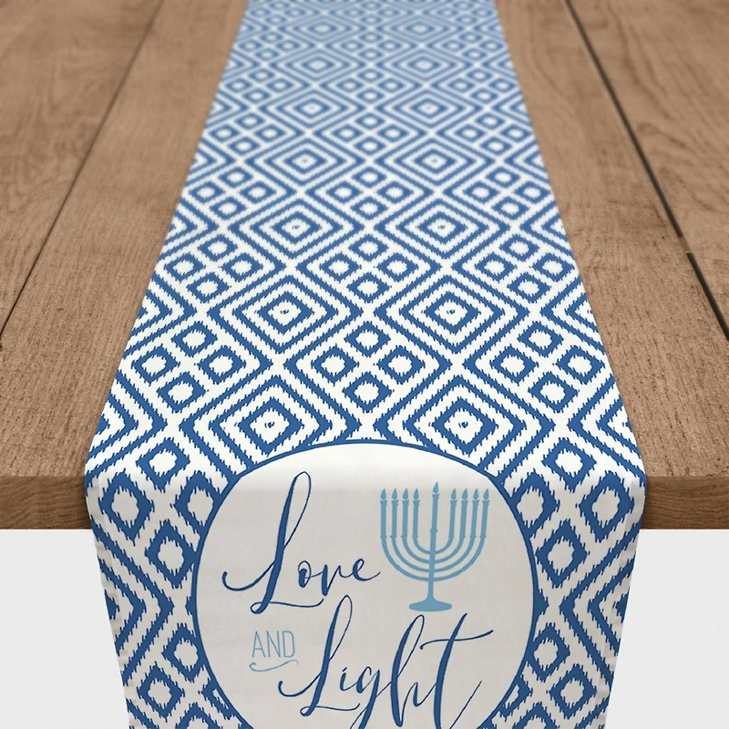 Love and Light 16x90 Cotton Twill Runner