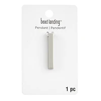 Silver Metal Bar Pendant by Bead Landing™