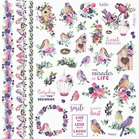 Little Birdie Birds & Berries Cardstock Pack, 12" x 12"