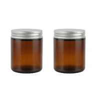 8oz. Amber Glass Candle Jars, 2ct. by Make Market®