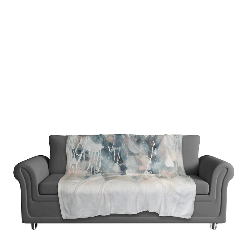 Muted Pastel Painting Sherpa Fleece Blanket